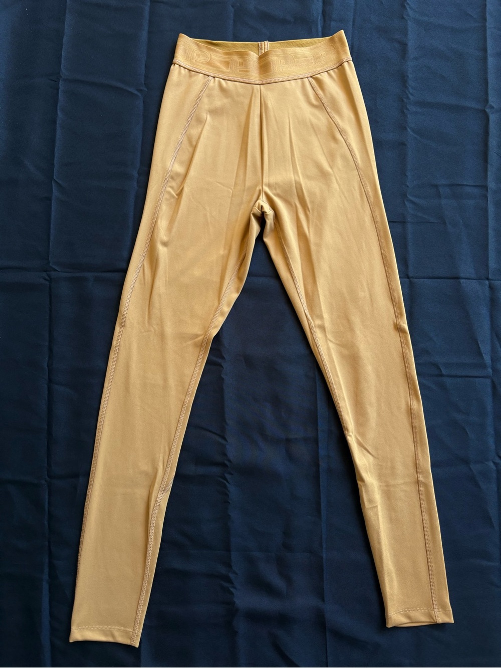 PINK Victoria's Secret Stretch Leggings in Mustard Gold